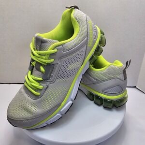 Reebok Fitframe Women's Size 7 Gray Volt Walking Running Shoes Sneakers